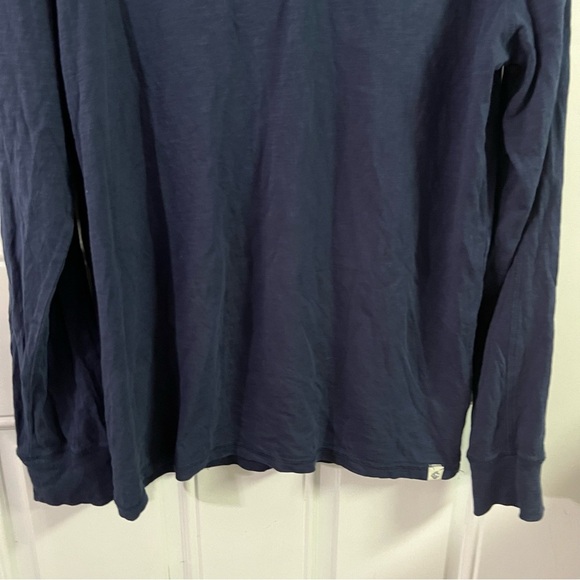 Grayers Men’s Large Navy Long Sleeve Henley - Picture 3 of 6